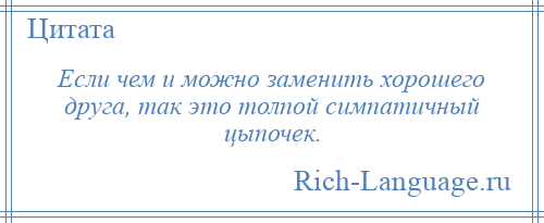 
    Если чем и можно заменить хорошего друга, так это толпой симпатичный цыпочек.